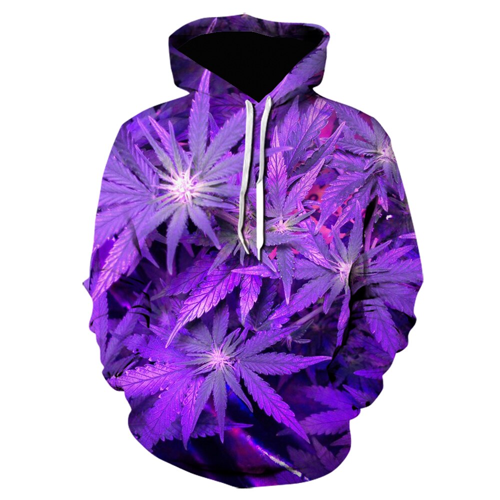 3D Printed Weed Pullover Leaf Men Women Sweatshirts Casual Comfort Long sleeved Hoodie Unisex Outwear Streetwear 4 - Weed Hoodie