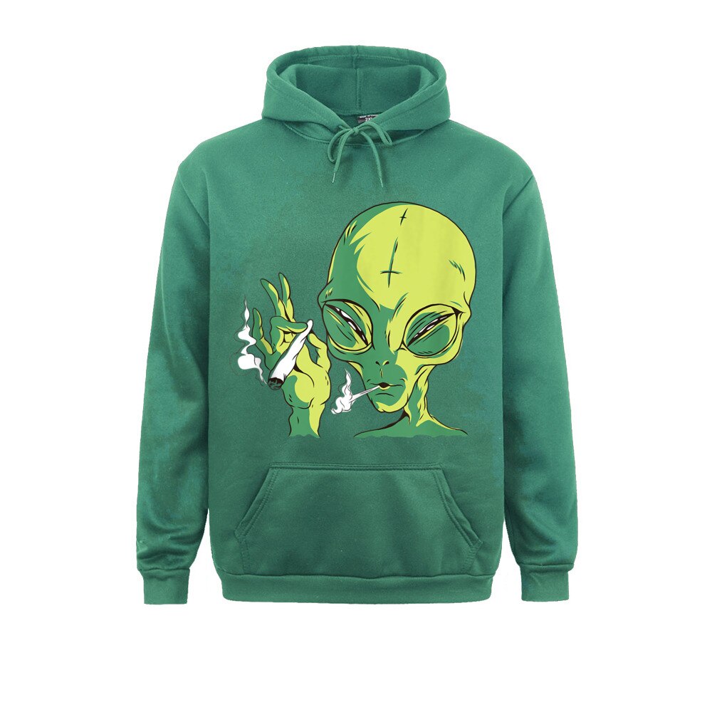 Alien Smoking Weed Cannabis Marijuana Funny Mens Long Sleeve Hoodies 3D Printed Spring Autumn Sweatshirts Classic 3 - Weed Hoodie