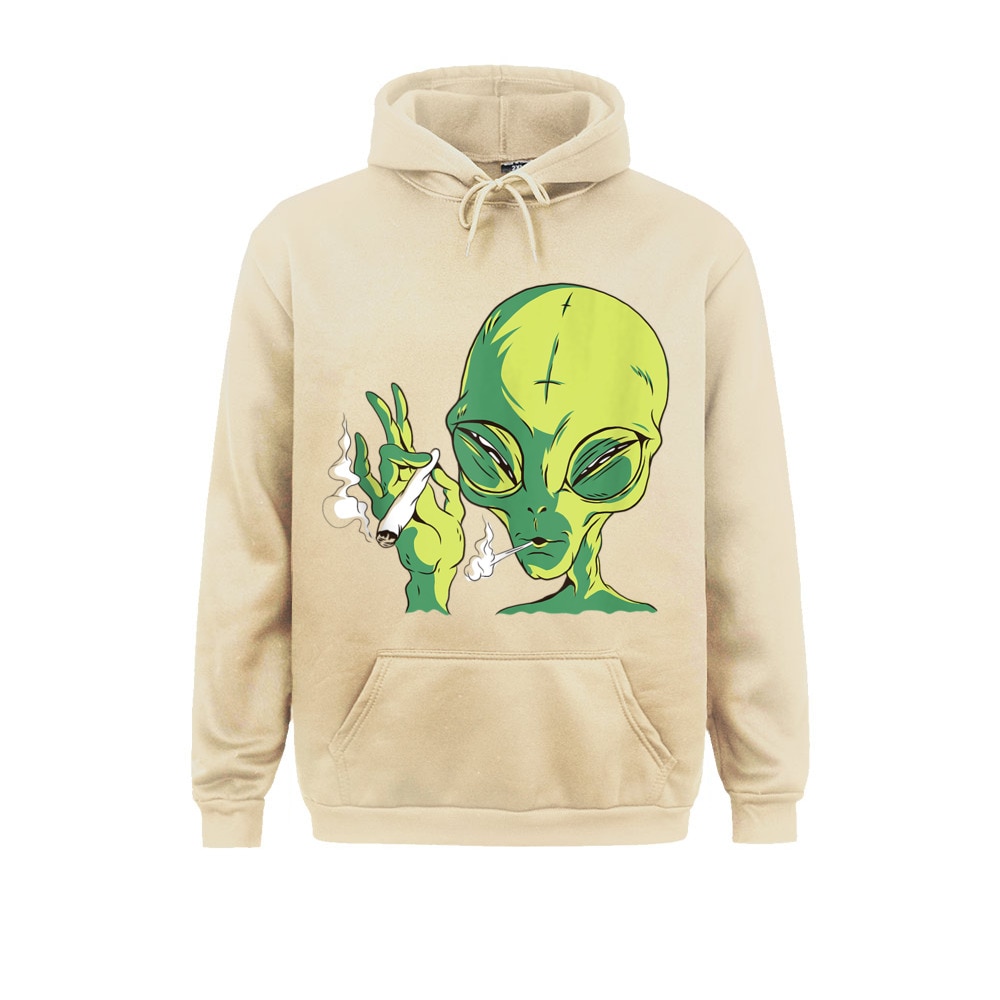 Alien Smoking Weed Cannabis Marijuana Funny Mens Long Sleeve Hoodies 3D Printed Spring Autumn Sweatshirts Classic 4 - Weed Hoodie