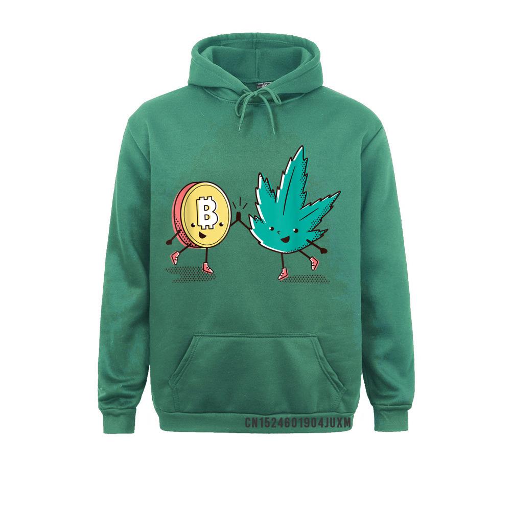 Bitcoin Weed Retro Vintage 420 BTC Crypto Trader Hoodies Thanksgiving Day Mens Men Sweatshirts Group Hoods 4 - Weed Hoodie