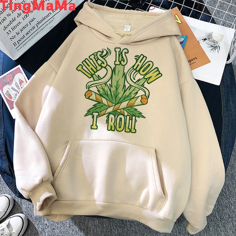 Bong Weed hoodies male Ulzzang grunge Oversized male hoody clothing anime Korea - Weed Hoodie