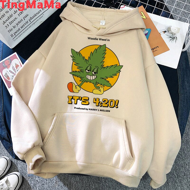 Bong Weed hoodies men Korea harajuku Ulzzang graphic male pullover Oversized plus size 3 - Weed Hoodie