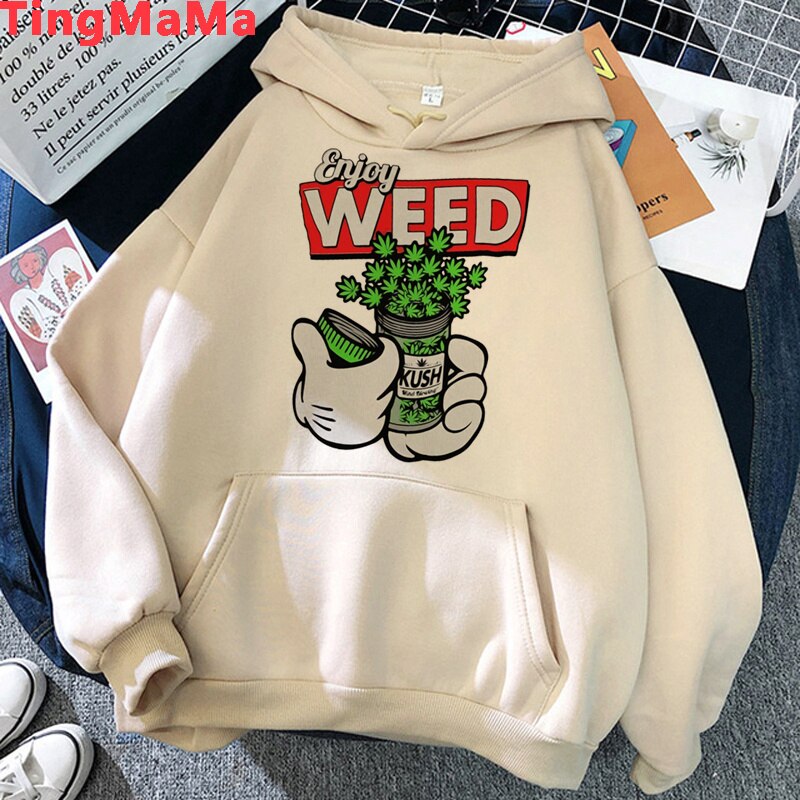 Bong Weed hoodies men Korea harajuku Ulzzang graphic male pullover Oversized plus size 4 - Weed Hoodie