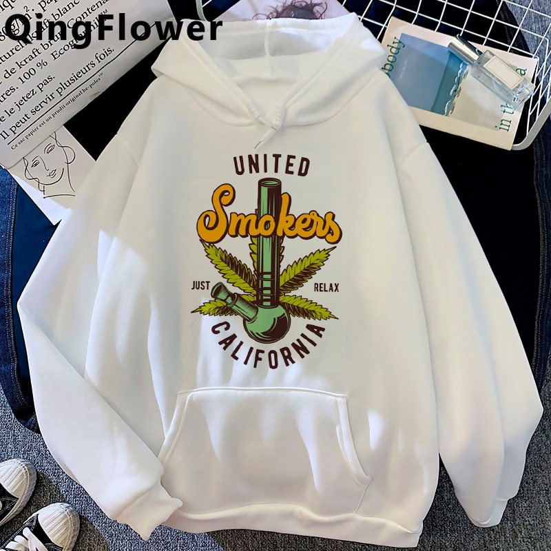 Bong Weed hoodies men y2k aesthetic harajuku hip hop printed men sweatshirts Oversized - Weed Hoodie