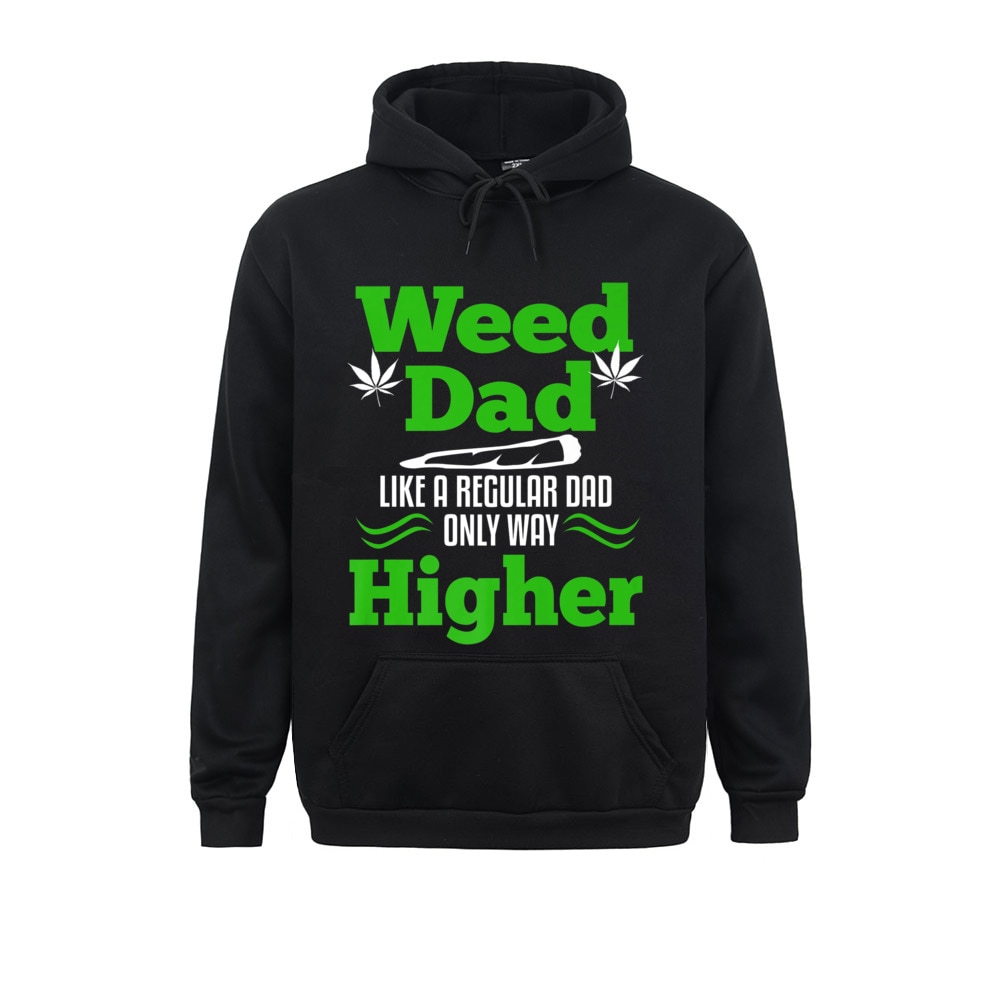 Dad Weed Marijuana Funny 420 Cannabis Gifts Men Fathers Day Sweatshirts Long Sleeve Wholesale Mens Winter - Weed Hoodie