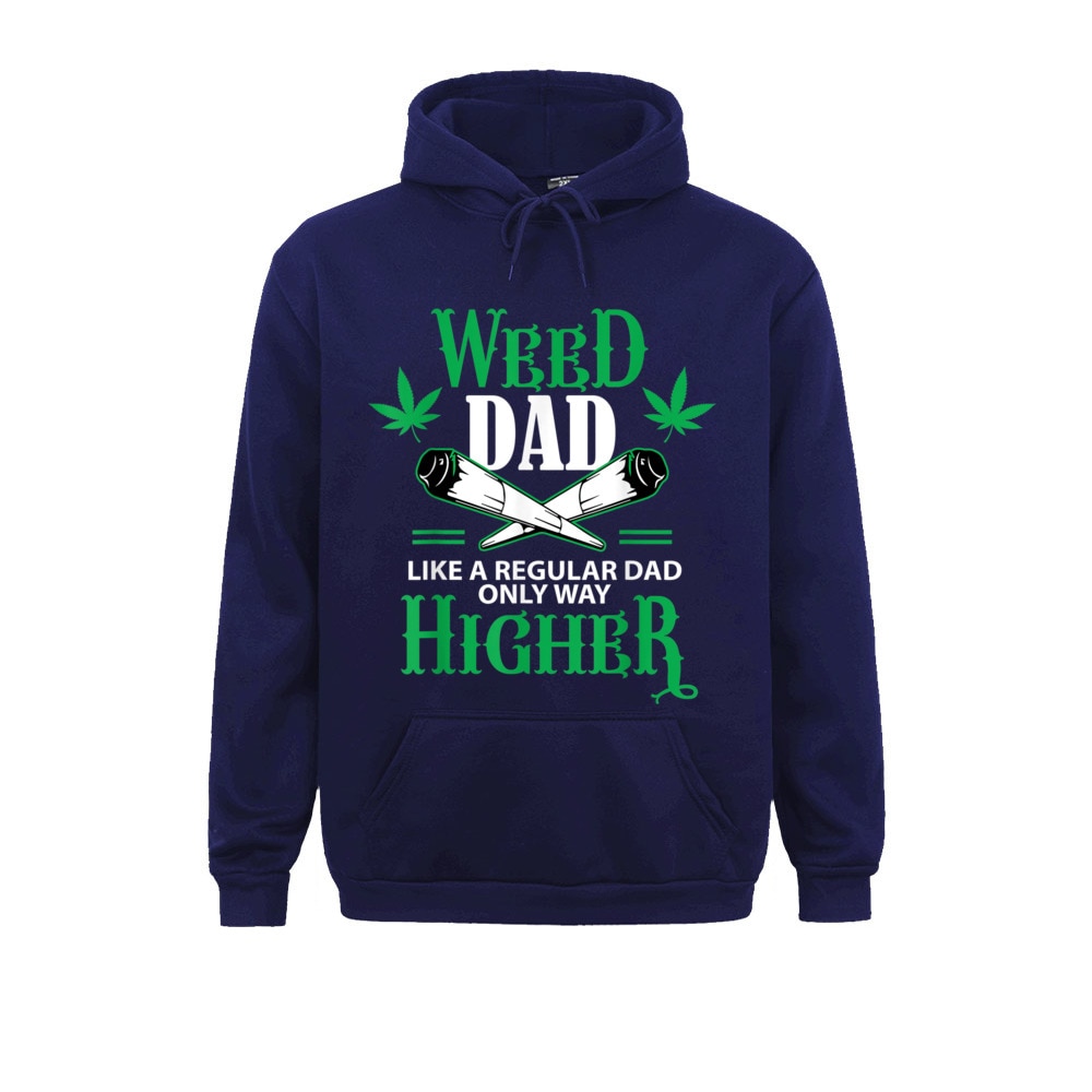 Dad Weed Marijuana Funny 420 Cannabis THC Pumpkin Themed Long Sleeve Hoodies Men Sweatshirts Cosie Hoods 2 - Weed Hoodie