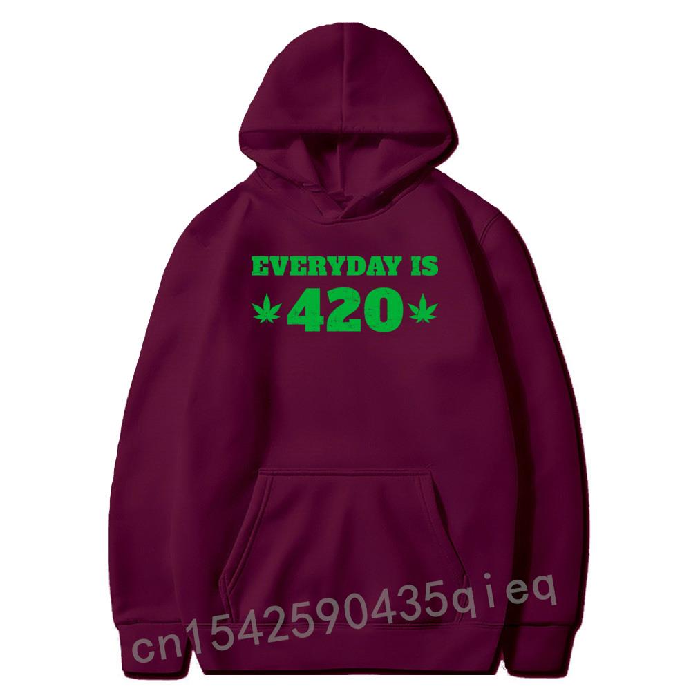 Everyday Is Cannabis Weed Pot Stoners Hoodies Long Sleeve Men Hoodie Crazy Sweatshirts Oversized Design 3 - Weed Hoodie