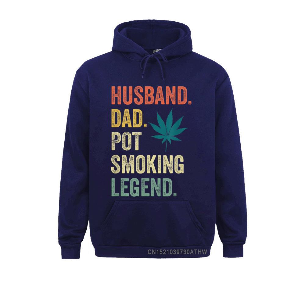 Fitted Mens Men Sweatshirts Mens Funny Weed Dad Stoner Gifts Husband Pot Smoker Humor Slim Fit 2 - Weed Hoodie