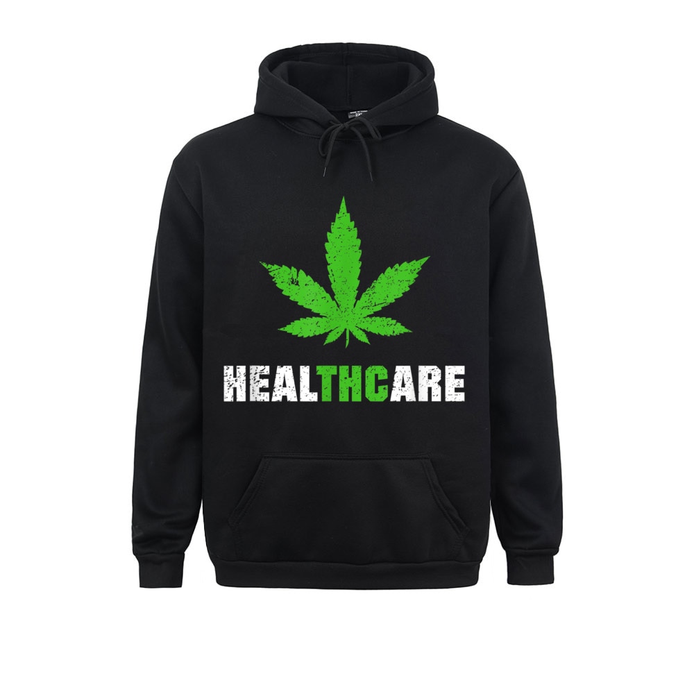 Funny Weed Healthcare Marijuana Cannabis Leaf Sweatshirts Long Sleeve Funky Men Winter Autumn Hoodies Funny Sportswear - Weed Hoodie