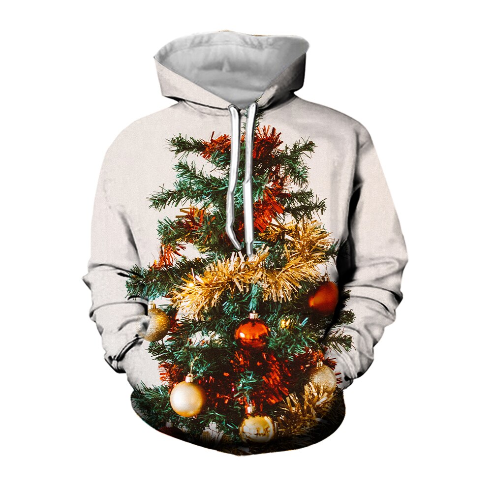 Jumeast 3d Christmas Weed Tree Drip Hoodies Saint Nicholas Gifts New Year Hooded Sweatshirts Flipper Zero 2 - Weed Hoodie