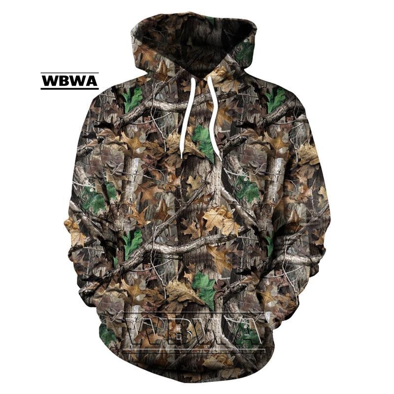 Maple Leaves Camouflage 3d Hoodies Men Women Outdoor Fishing Camping Hunting Clothing Unisex Hooded Coats Tops - Weed Hoodie