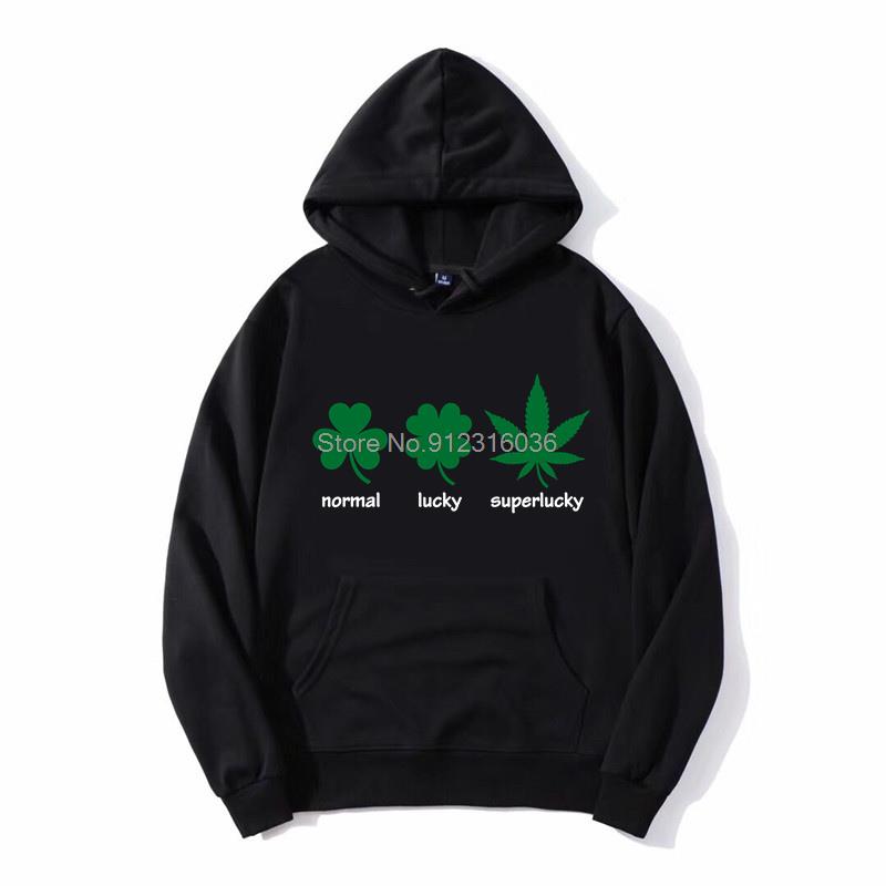 Men Funny Normal Lucky Superlucky Smoke Weed Hoodie Men Unisex Hooded Sweatshirt Hip Hop Oversized Sweter 1 - Weed Hoodie