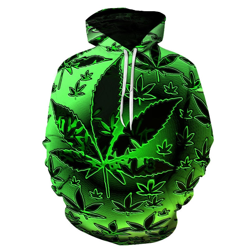 Men s and Women s Latest Popular Weed Leaf 3D Printing Hoodie 3D Sweatshirt Hoodie Autumn 4 - Weed Hoodie