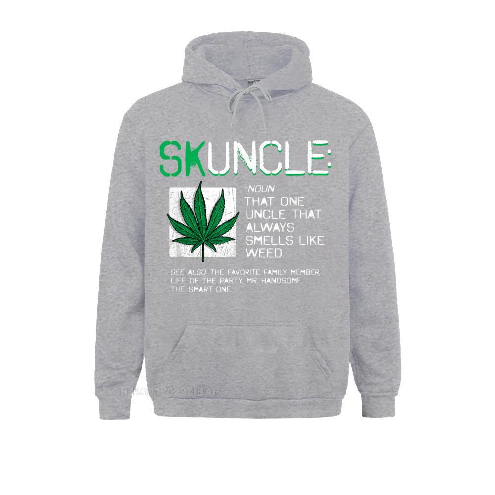 Mens Skuncle Funny Favorite Uncle That Always Smells Like Weed Sweatshirts Hoodies New Coming 3D Printed 3 - Weed Hoodie