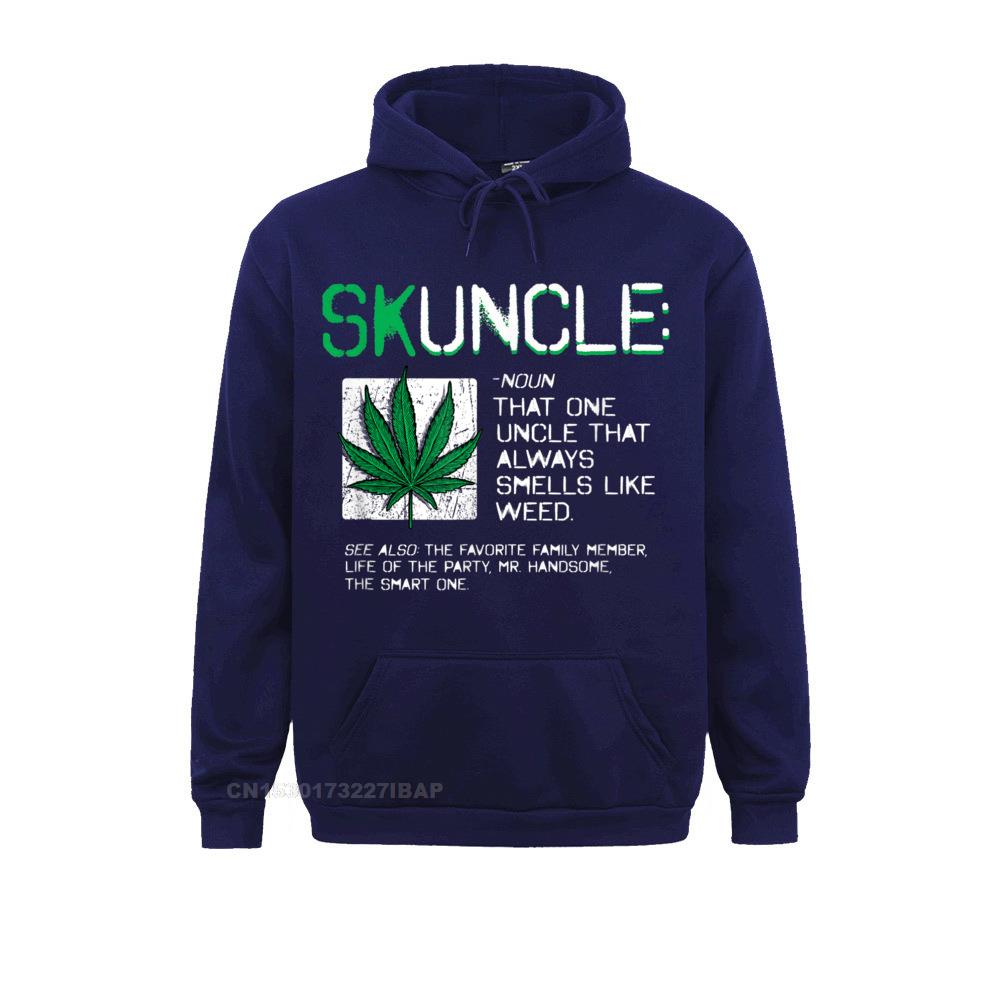 Mens Skuncle Funny Favorite Uncle That Always Smells Like Weed Sweatshirts Hoodies New Coming 3D Printed 4 - Weed Hoodie