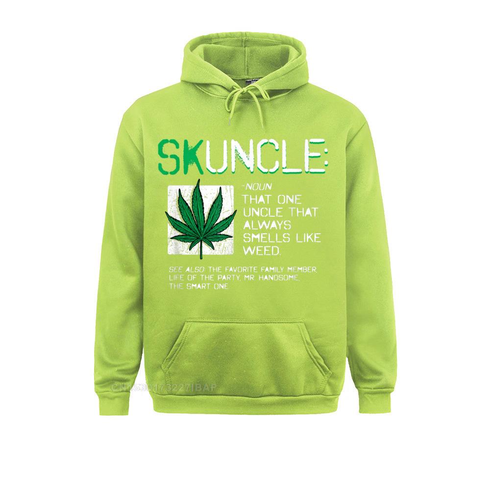 Mens Skuncle Funny Favorite Uncle That Always Smells Like Weed Sweatshirts Hoodies New Coming 3D Printed 5 - Weed Hoodie