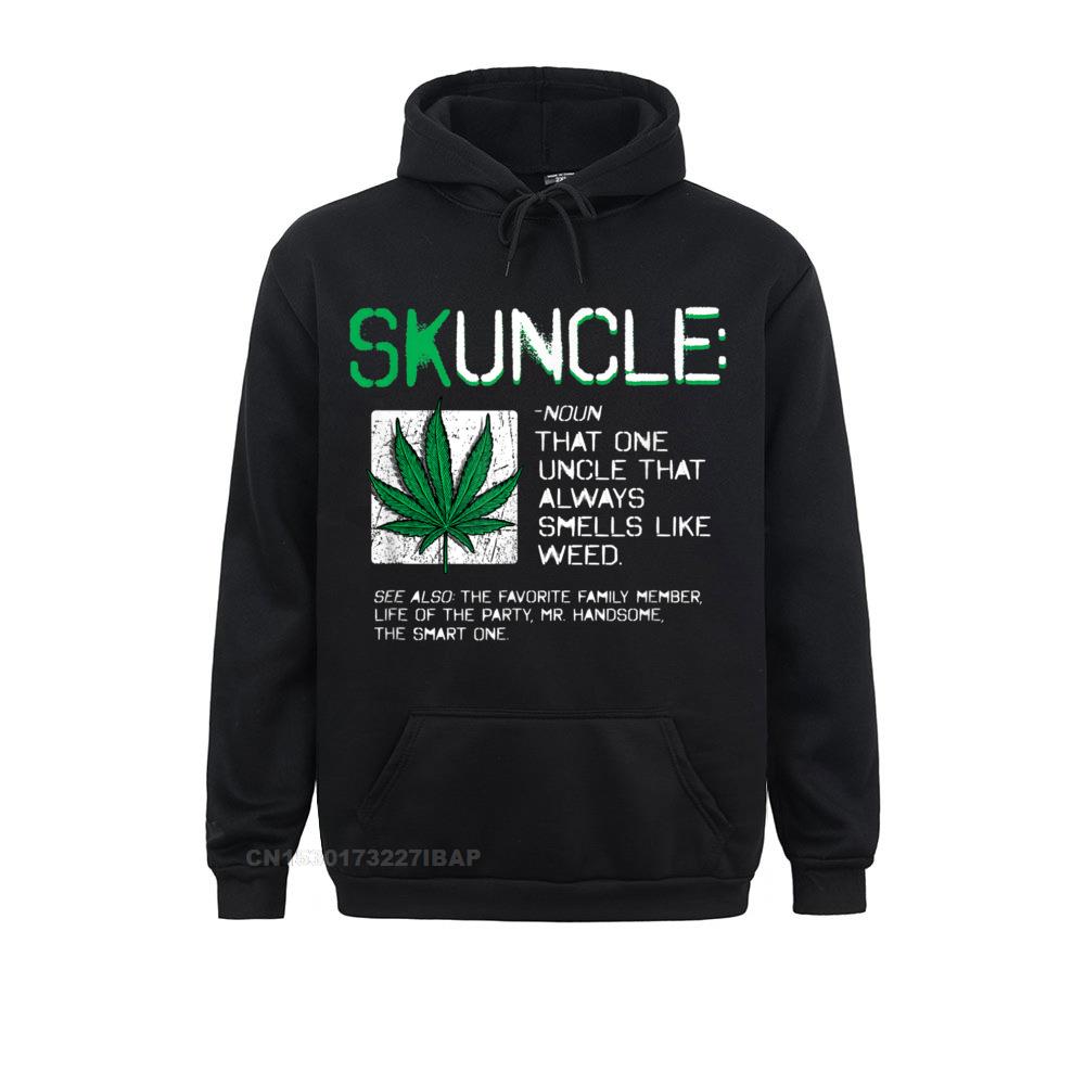 Mens Skuncle Funny Favorite Uncle That Always Smells Like Weed Sweatshirts Hoodies New Coming 3D Printed - Weed Hoodie