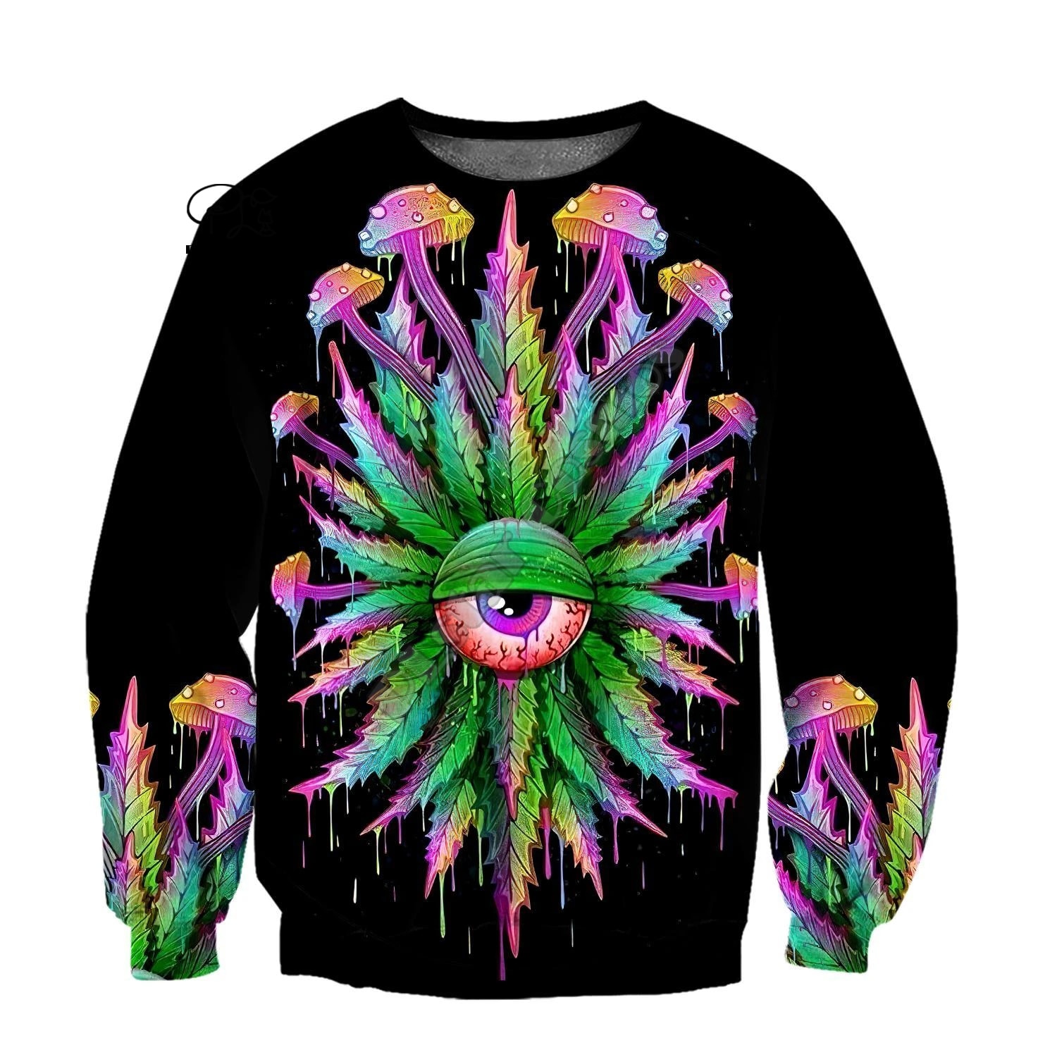 PLstar Cosmos 3D Print Hemp Weeds Royal Hippie Colorful Abstract Funny Men Women Harajuku Streetwear Zip 4 - Weed Hoodie