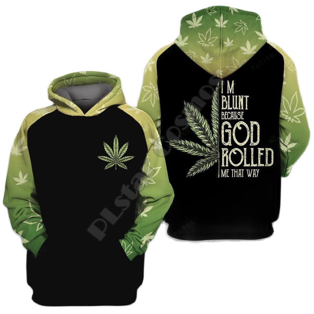 PLstar Cosmos NewFashionPsychedelic Plant Weed Green Leaf Reggae Streetwear Harajuku 3DPrint Men Women Pullover Funny Hoodies 2 - Weed Hoodie