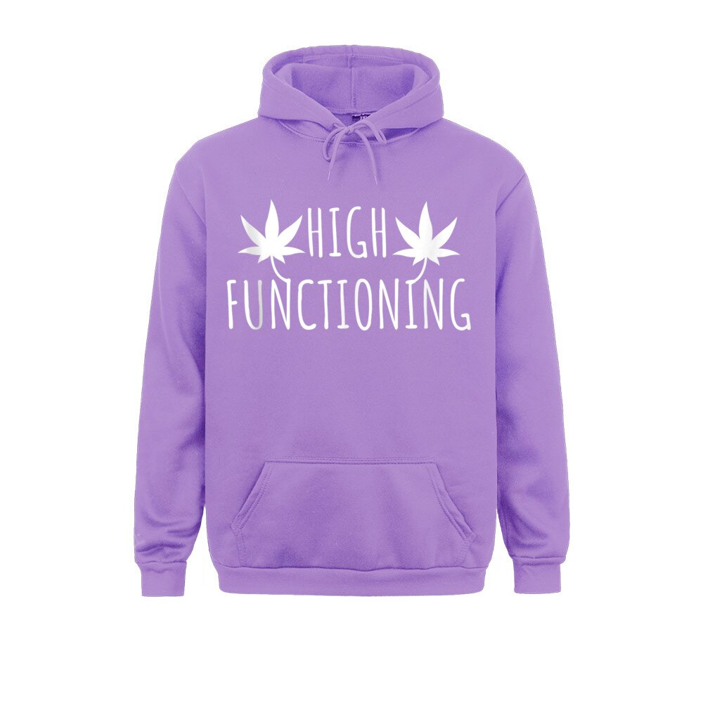 Printed High Functioning Funny Weed Marijuana Leaf Cannabis Sweatshirts For Adult Cheap Winter Men Hoodie Long 1 - Weed Hoodie